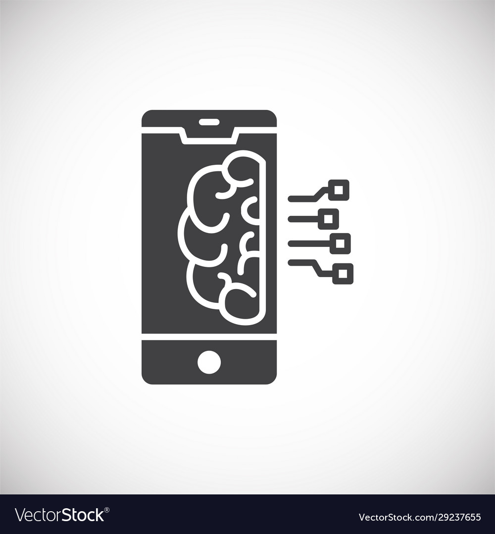 Ai related icon on background for graphic and web vector image Ai related icon on background for graphic and web
