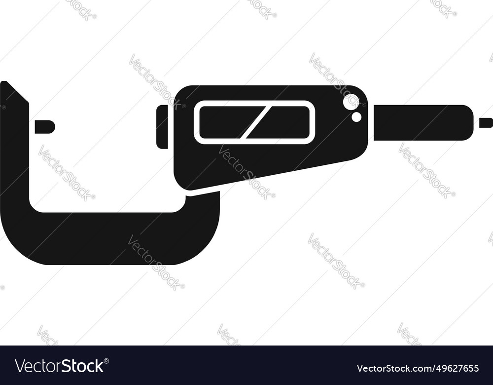 Build digital micrometer icon simple Royalty Free Vector