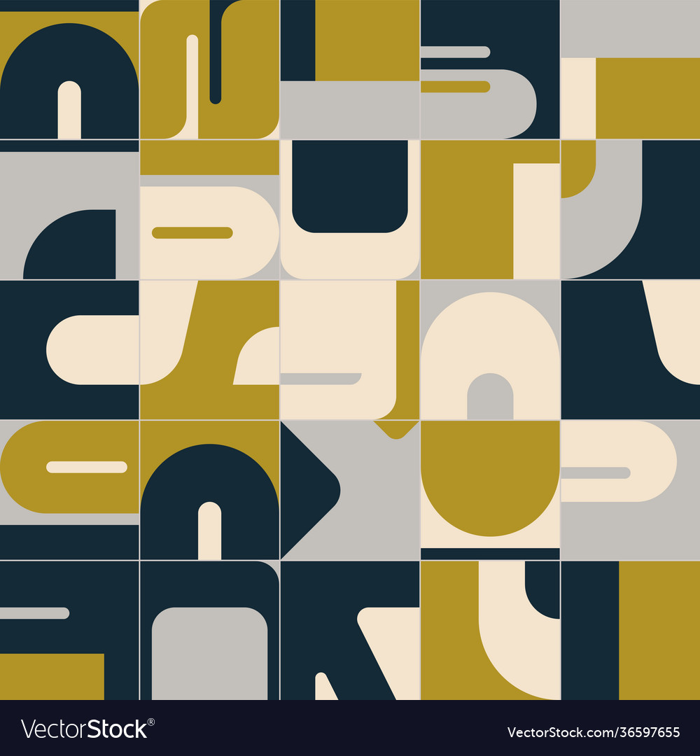 Deconstructed abstract pattern design vector image Deconstructed abstract pattern design