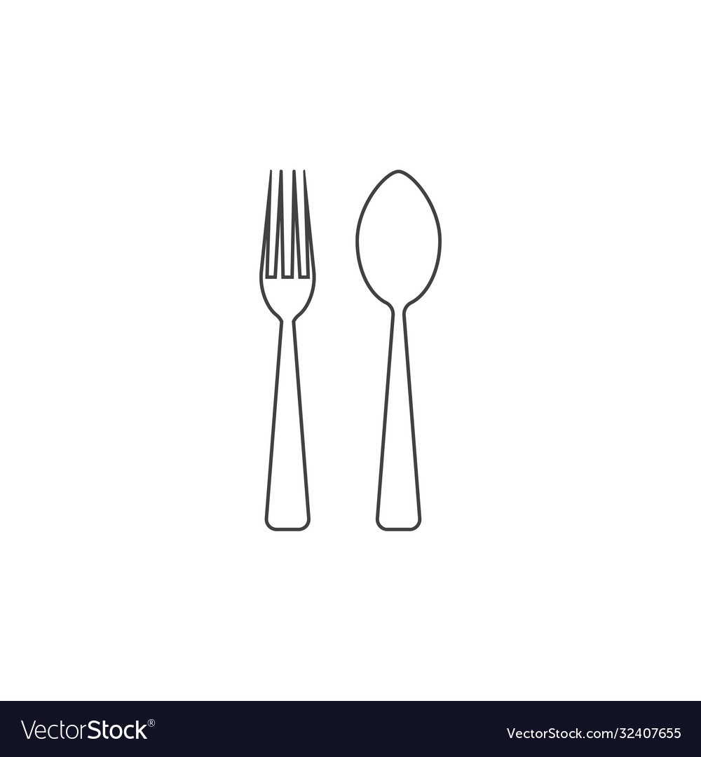 Fork plate spoon icon