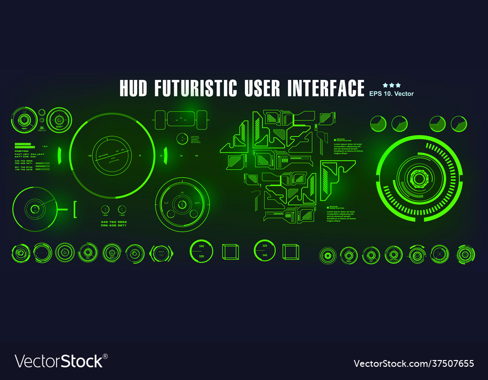 Futuristic HUD Dashboard Interface