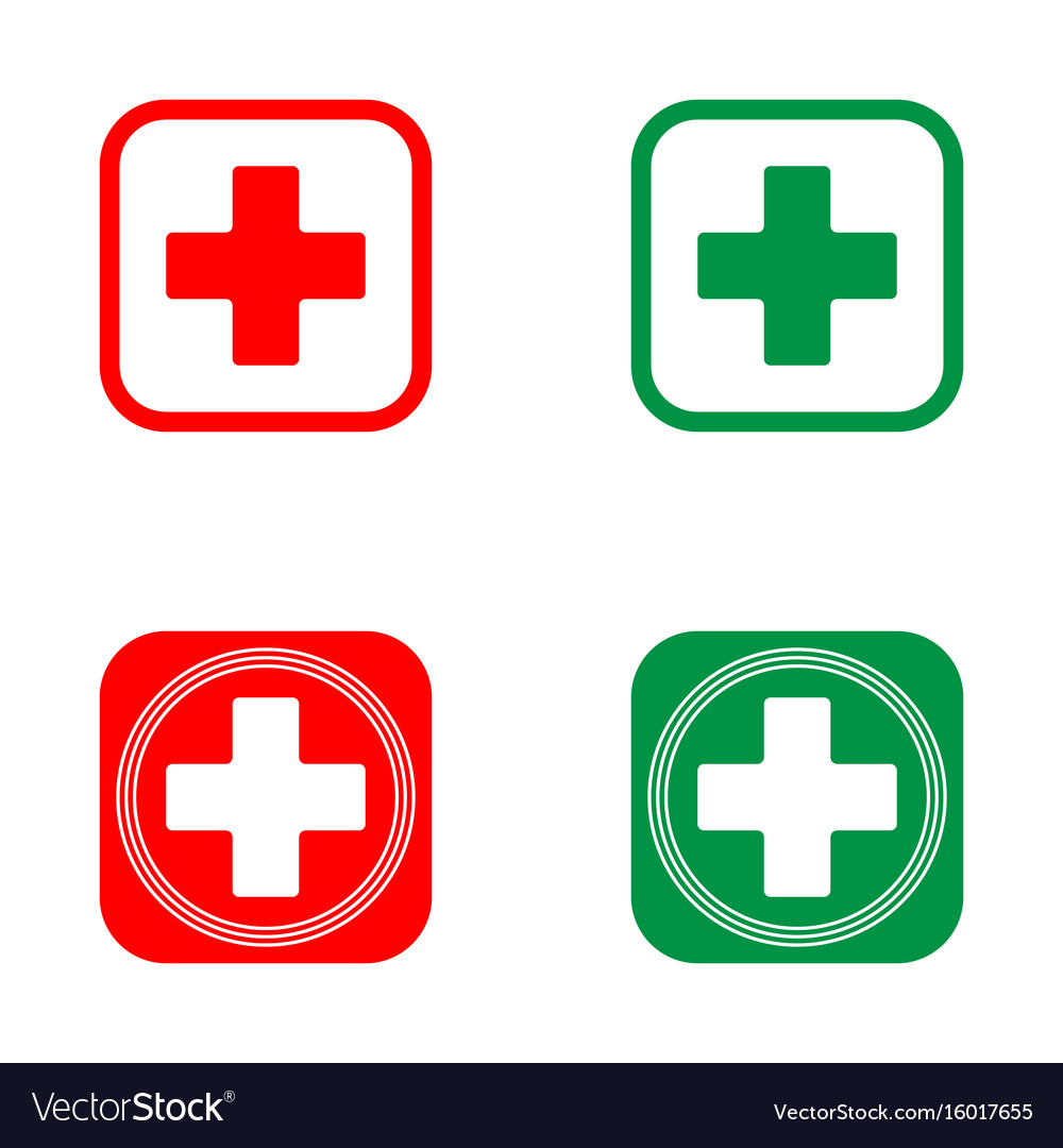 Download Medical cross icon Royalty Free Vector Image - VectorStock