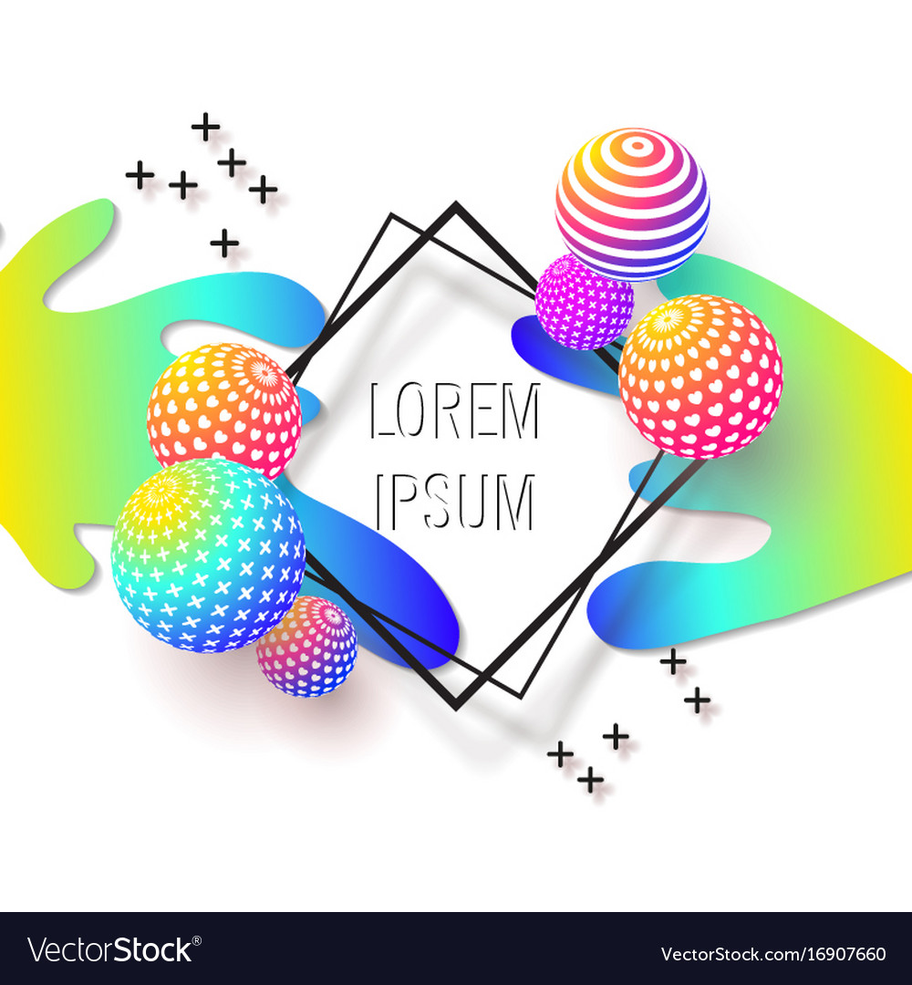 Abstract multicolored background with decorative