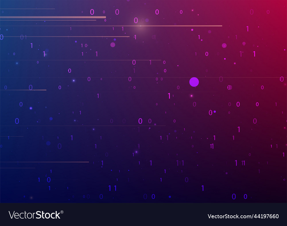 Abstract virtual digital stream Royalty Free Vector Image