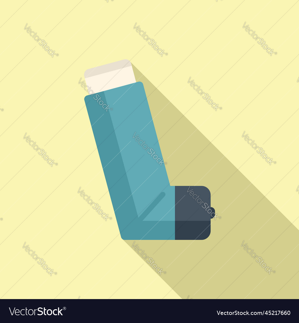 Allergic sick icon flat sneeze tear Royalty Free Vector