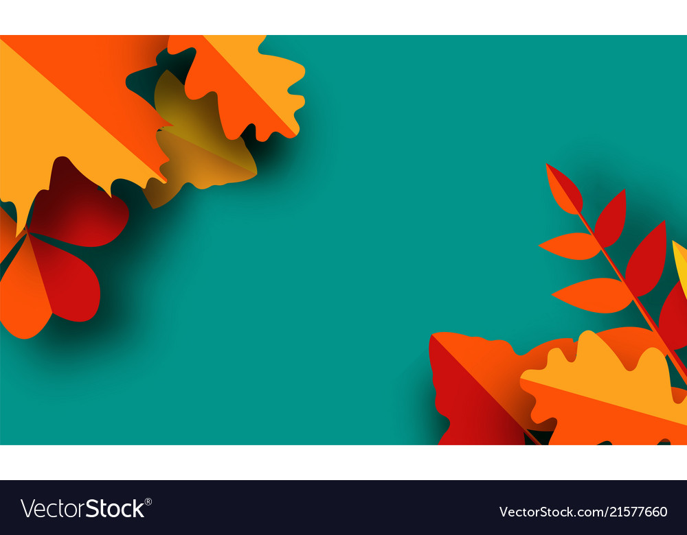 autumn greeting card template fall royalty free vector image