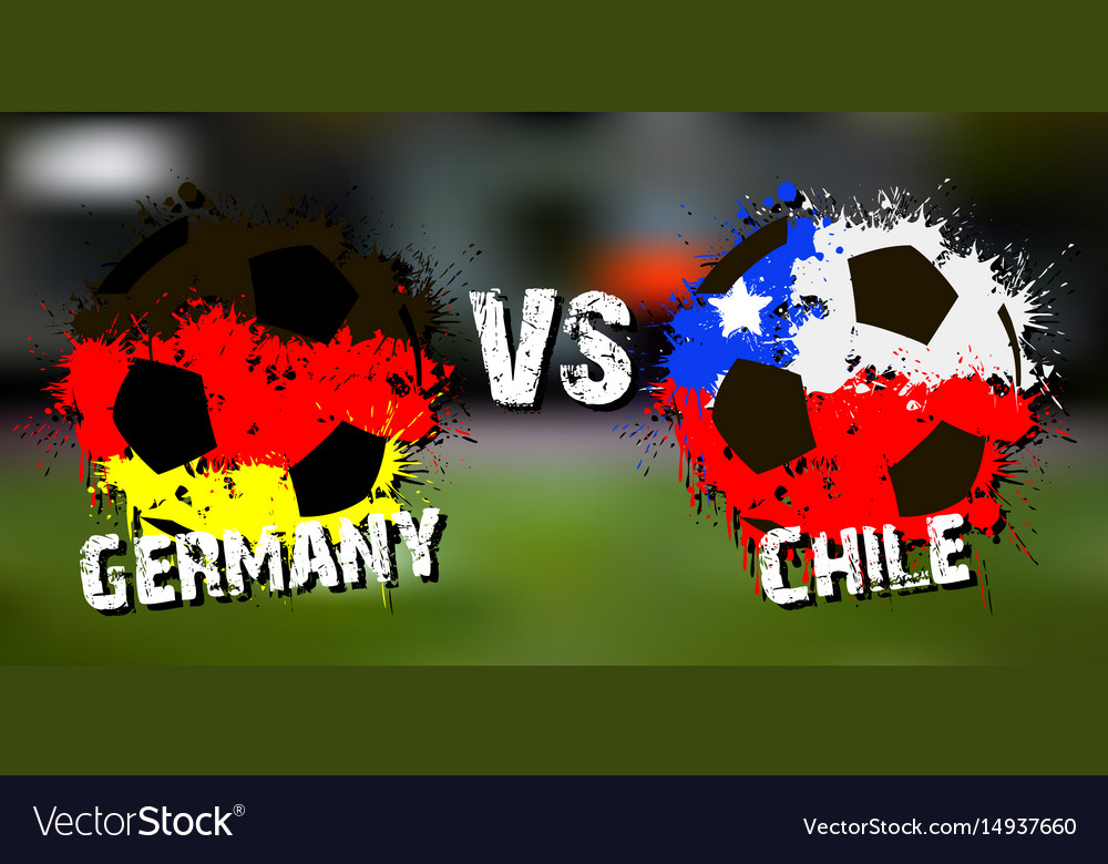 Banner football match germany vs chile