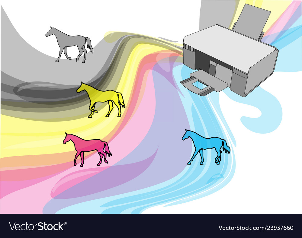 Cmyk colors of printer