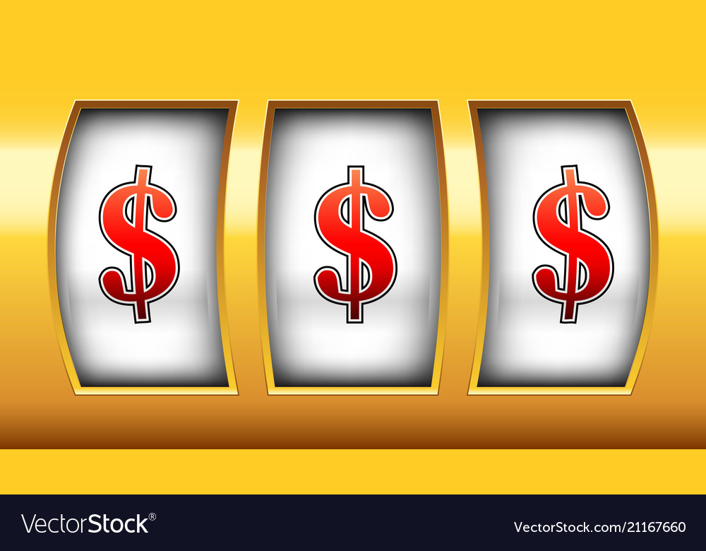 Creative of 3d gambling reel Royalty Free Vector Image