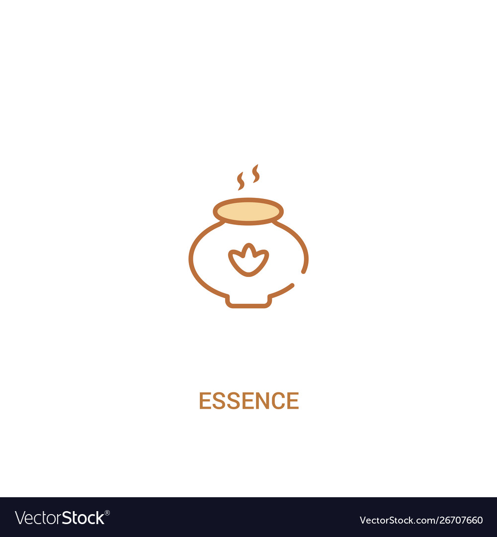 Essence concept 2 colored icon simple line vector image Essence concept 2 colored icon simple line