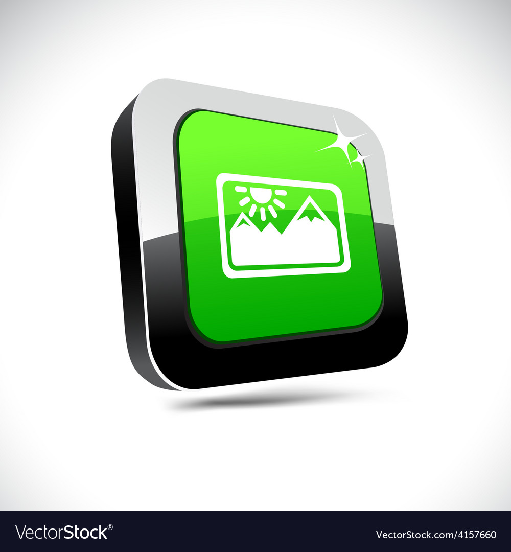 Picture 3d square button
