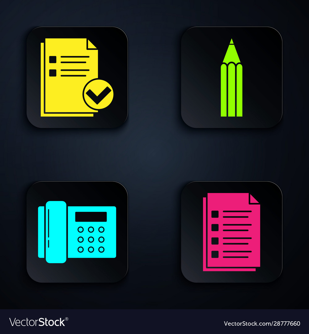 Set file document and check mark