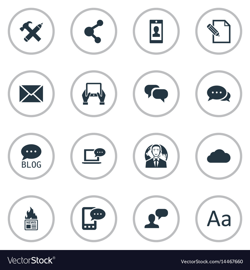 Set of simple user icons