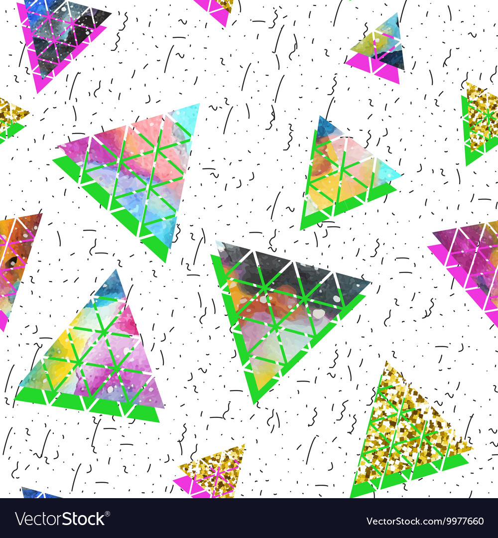 Triangular space design abstract ornament