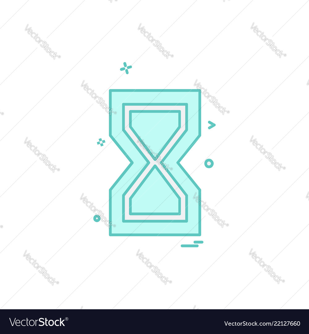 Wait icon design Vector Image Wait icon design