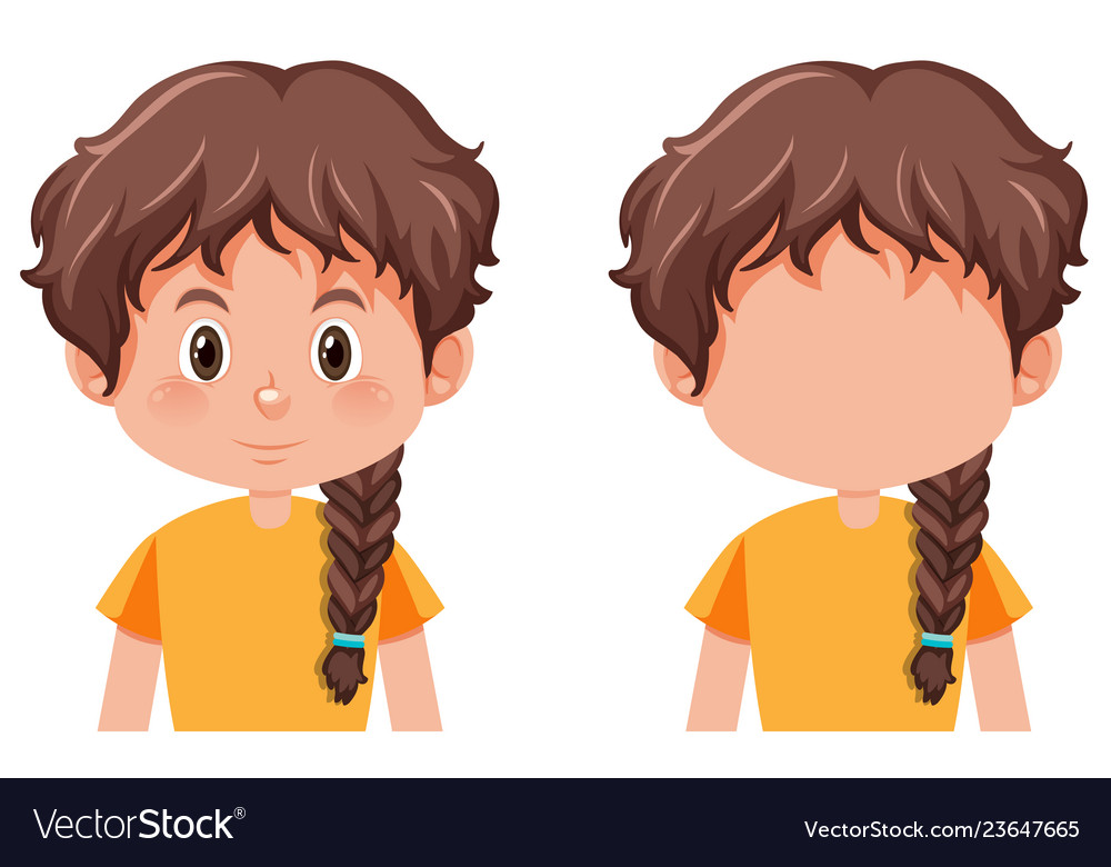 A girl with braids hairstyle