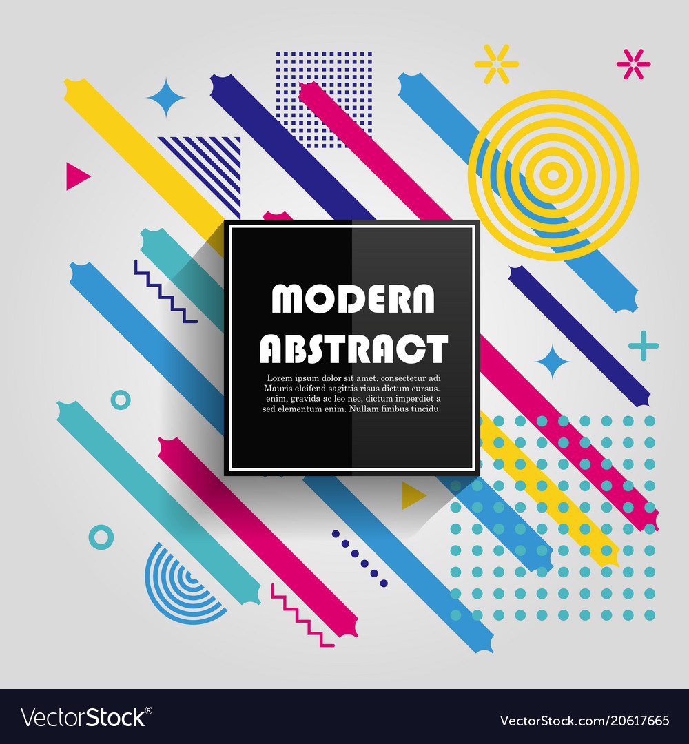 Abstract colorful geometric pattern design