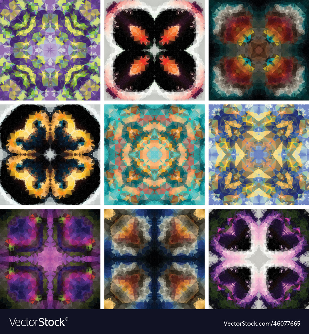 Abstract patterns in the mosaic set