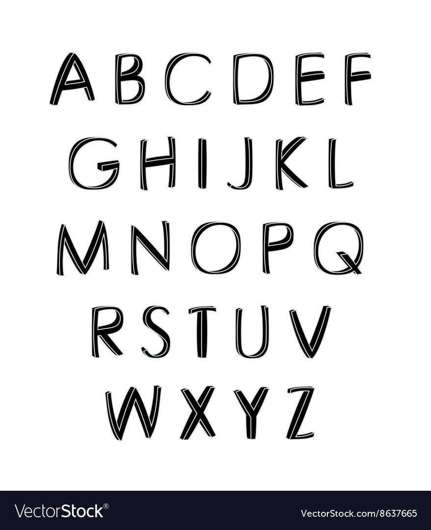 Alphabet design elements