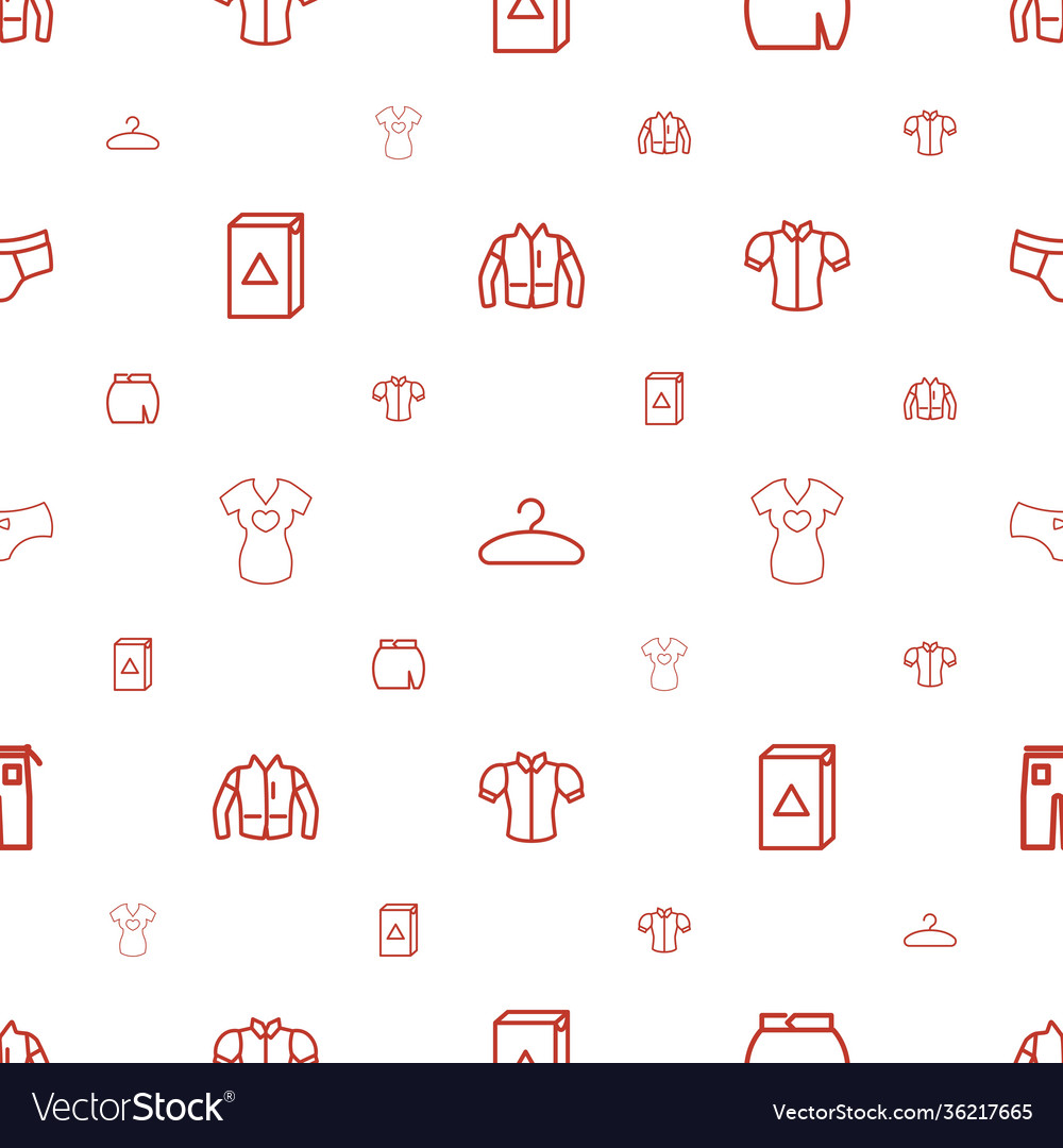 Clothes icons pattern seamless white background