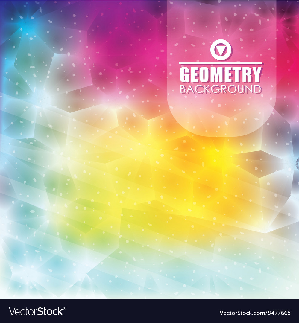 Geometry multicolored background design Royalty Free Vector