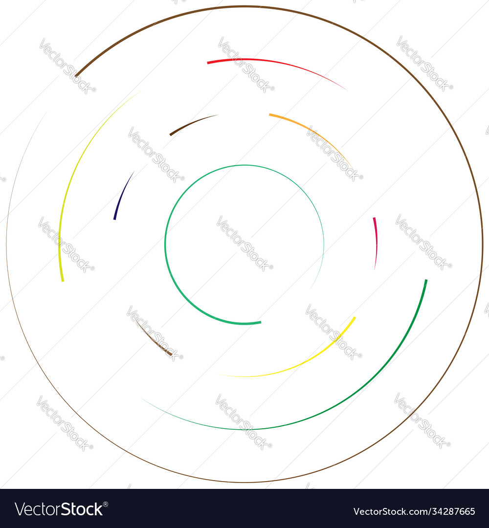 Radial radiating lines abstract burst element