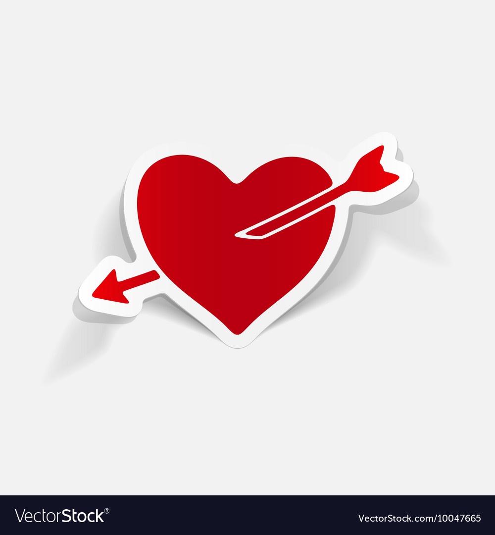 Realistic design element heart