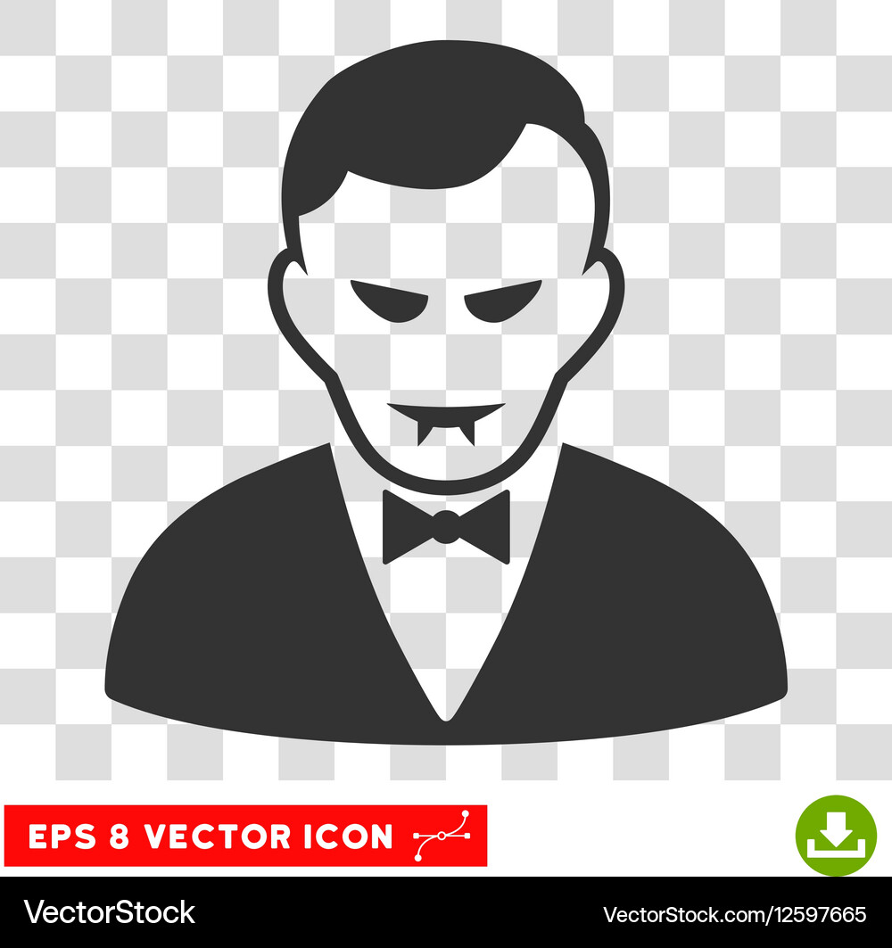 Vampire eps icon Royalty Free Vector Image - VectorStock