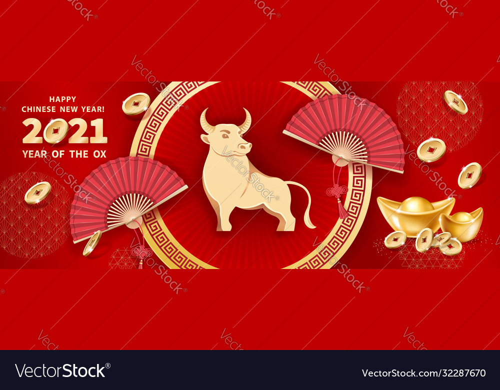 2021 Chinesisches Neujahr Ox Feier