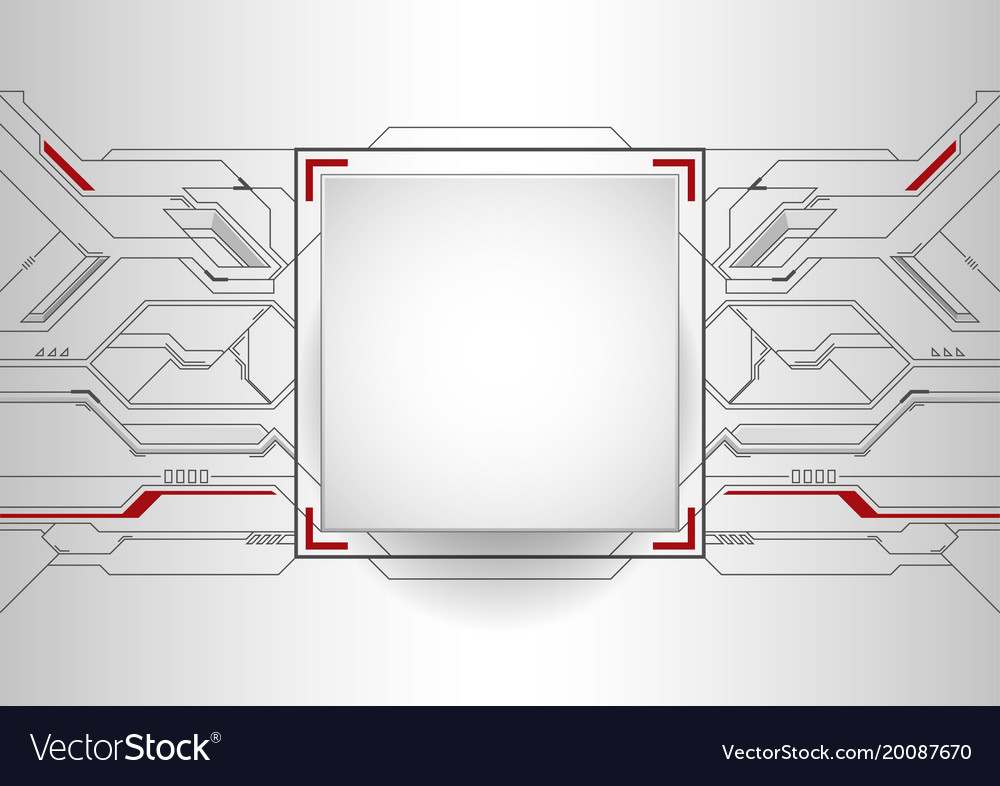 Abstract futuristic high computer technology Vector Image
