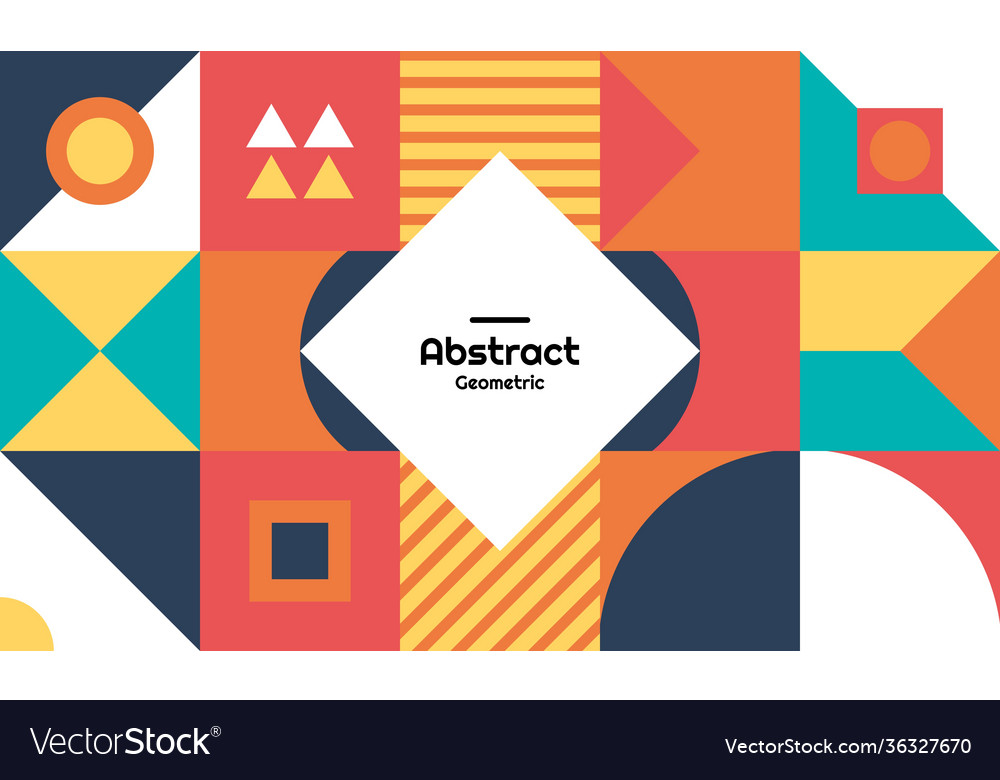 Abstract geometric background pattern vector image Abstract geometric background pattern