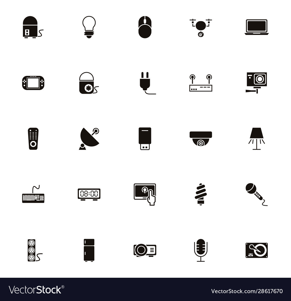Bundle electronics devices icons