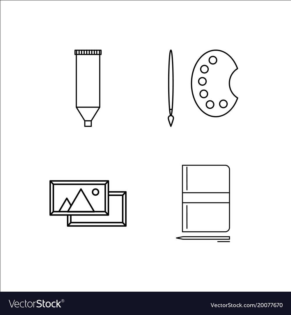 Design und Studio einfache lineare Icon-Setsimple
