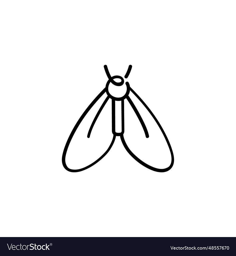 Fly line style icon design