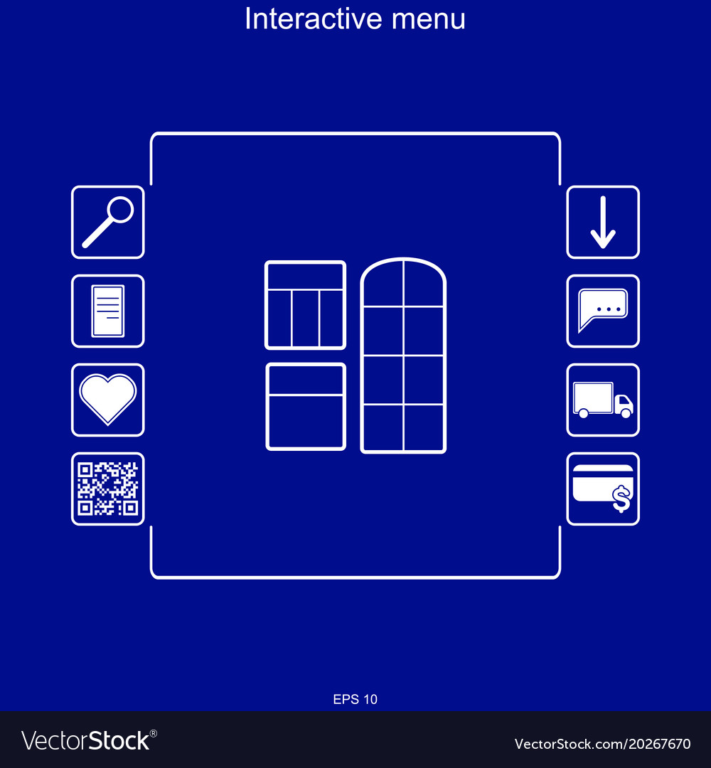 Image of the interactive menu for buying windows