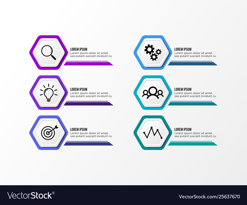 Infographic design template with options steps