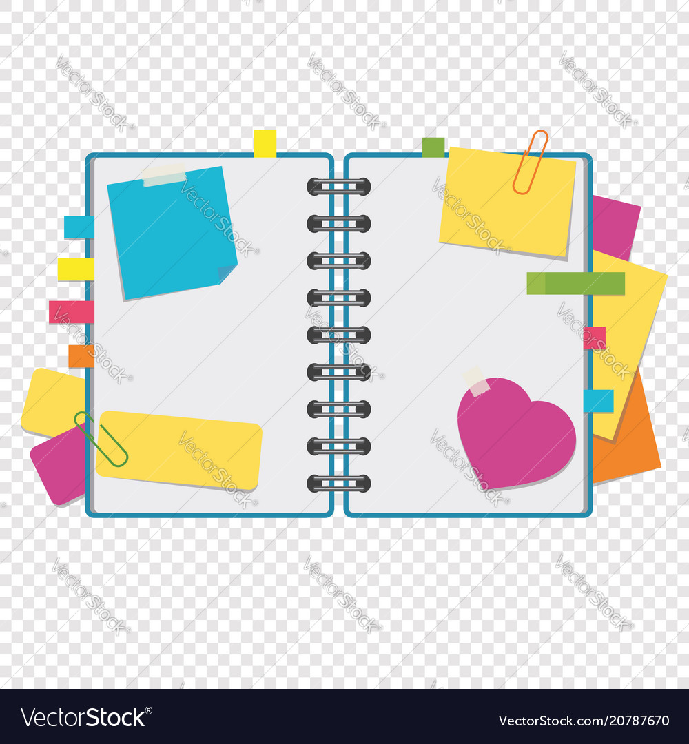 Open Notebook with Blank Pages