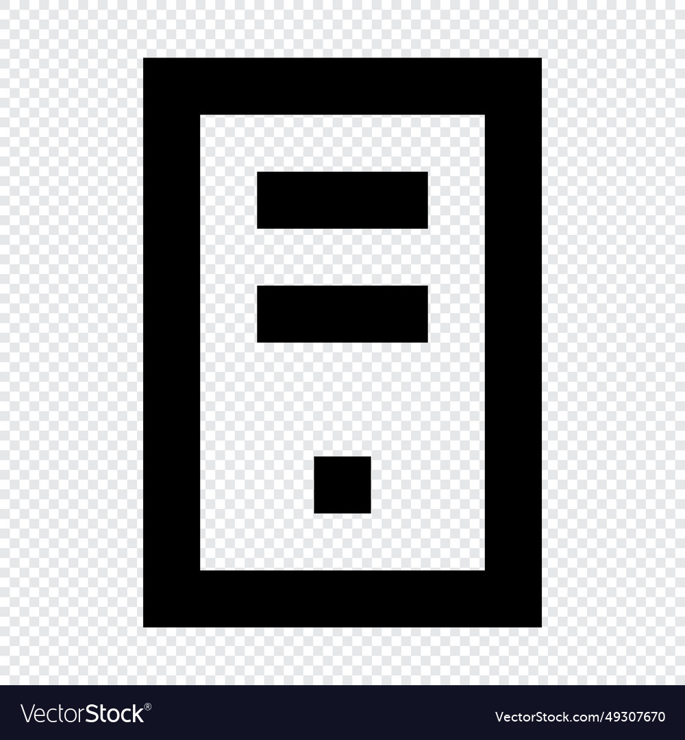 Personal computer icon suitable for website ui vector image Personal computer icon suitable for website ui