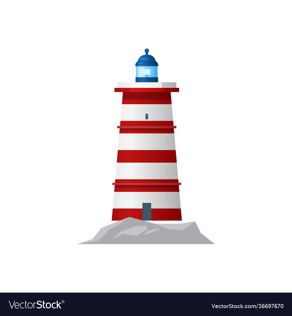 Red Lighthouse Beacon Tower