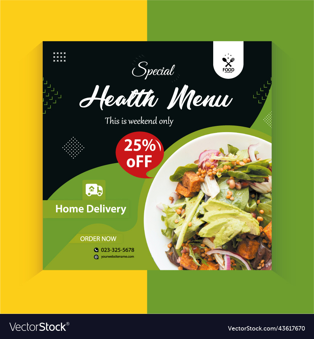 Restaurant menu flyer designs Royalty Free Vector Image