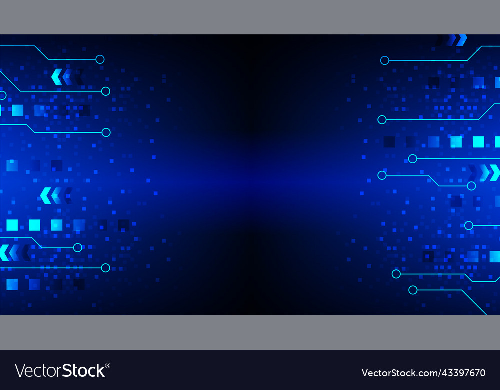 Technology background with hi-tech digital data vector image Technology background with hi-tech digital data