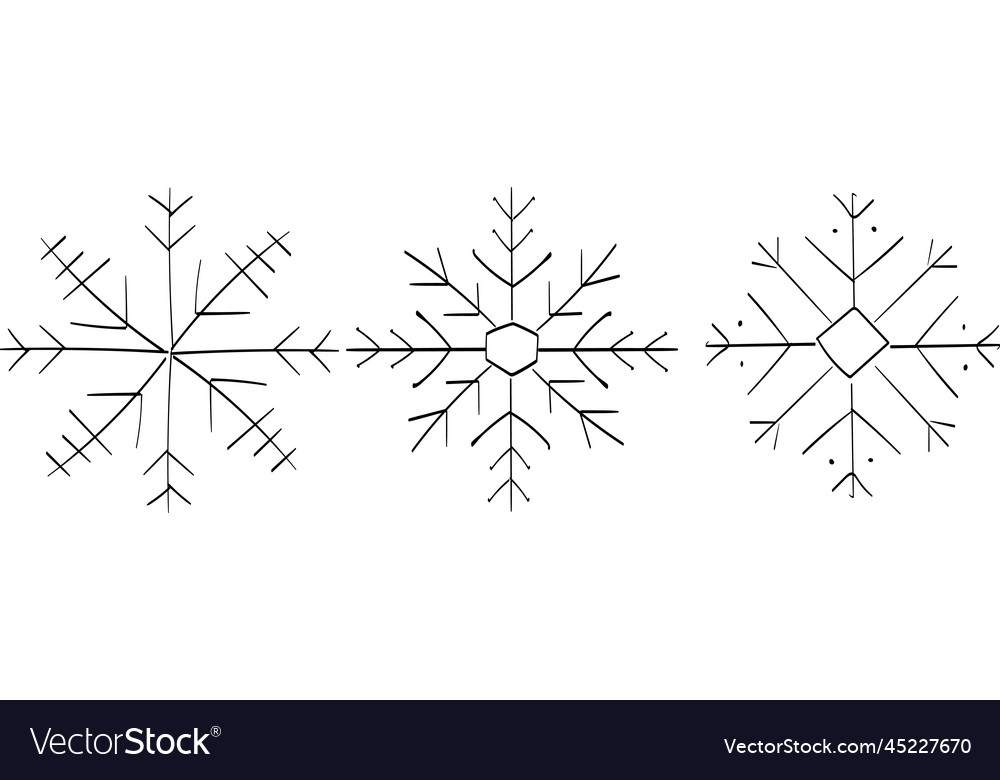 Three Delicate Snowflake Models