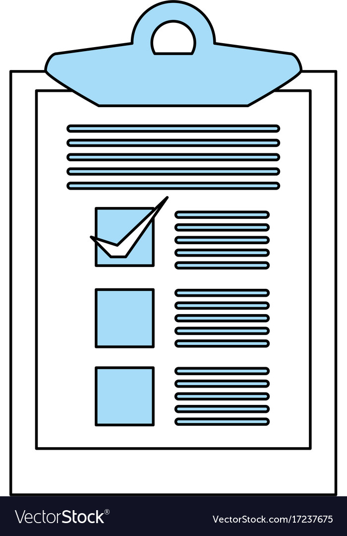 Clipboard with checklist icon image