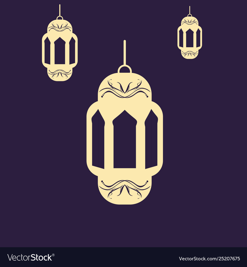 Decorative lamp for ramadhan Royalty Free Vector Image