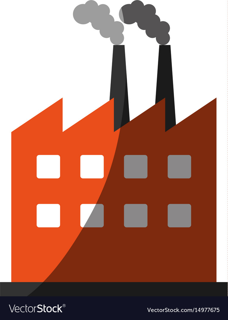 Factory building icon image Royalty Free Vector Image