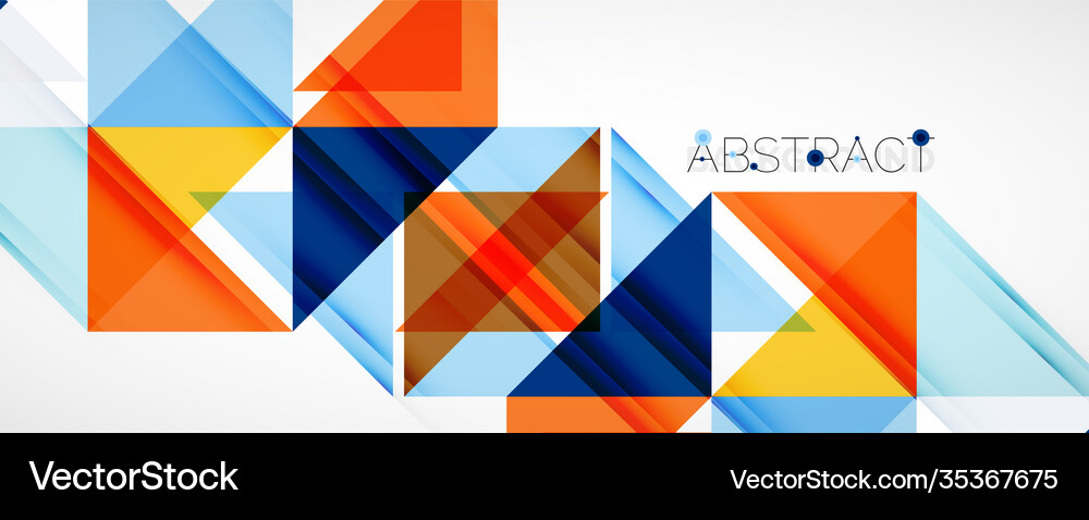 Geometric abstract background techno color Vector Image