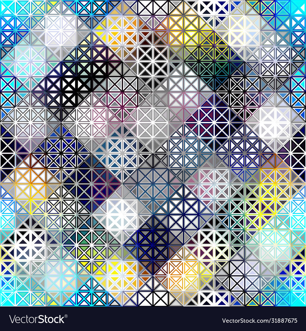Geometric abstract pattern in low poly style vector image Geometric abstract pattern in low poly style