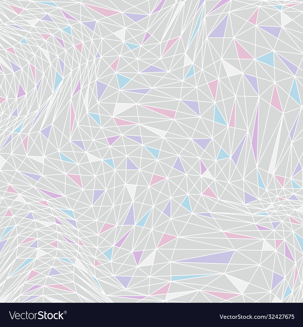 Geometric low poly triangle linear background vector image Geometric low poly triangle linear background