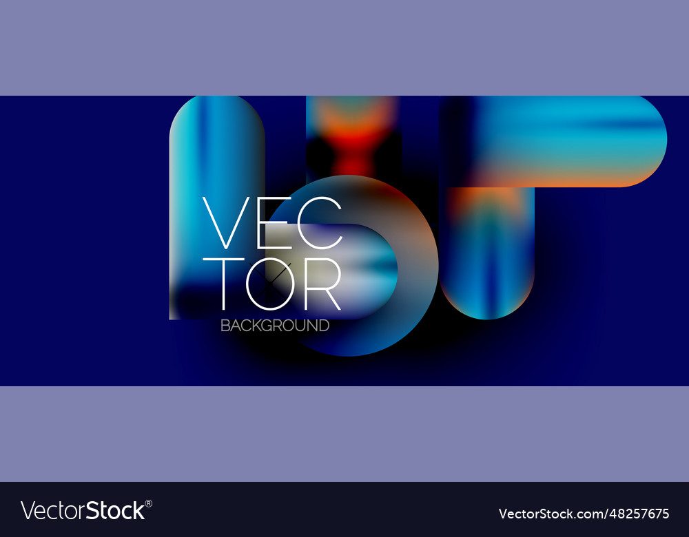 Geometric shapes fluid gradient abstract minimal Vector Image Geometric shapes fluid gradient abstract minimal