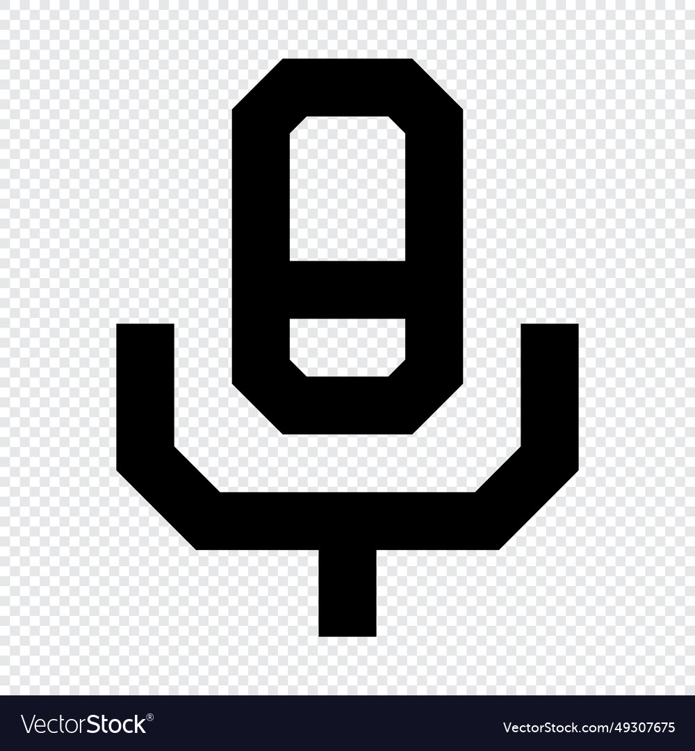 Microphone icon suitable for website ui design vector image Microphone icon suitable for website ui design